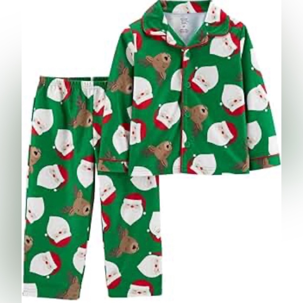 Carter’s Santa & Reindeer Pajama Set Size 3T